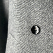 Alpaca Silk Wool Mid-Length Coat