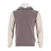Mens Hooded Colorblock Cashmere Sweater