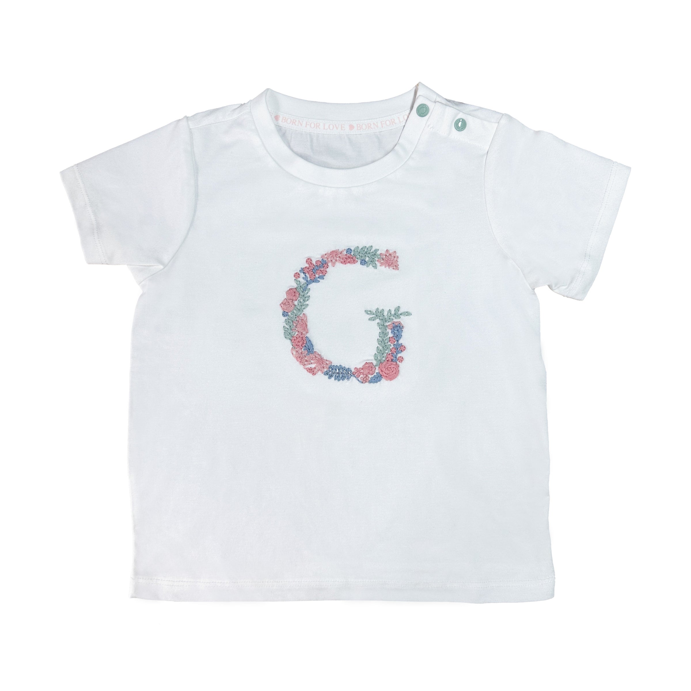 Girls Embroidered Short-Sleeve  Tee