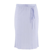 Lightweight Ribbed Knee Length Skirt