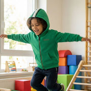 Boys Zip-Up Hoodie With Trim Detail