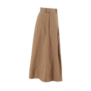 Loose Fit A-Line Skirt Pants