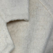 Womens Camel Silk Wool Mid-Length Coat