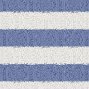 100% Cashmere Blue And White Striped Cable Panel