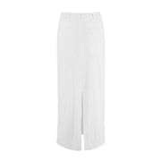 Straight-Cut Midi Skirt
