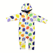 Baby Hooded Plush-Lined Long-Sleeve Jumpsuit
