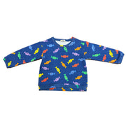 Round-Neck Long-Sleeve Fitted Top