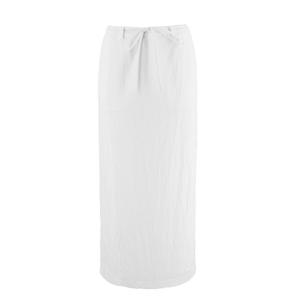 Straight-Cut Midi Skirt