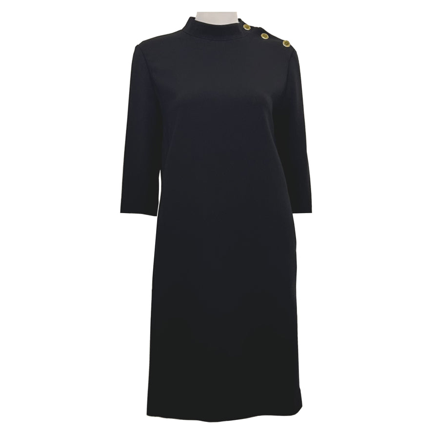 Metal Buckle Decoration Straight Dress