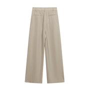 High Waisted Suit With Wide Leg Pants