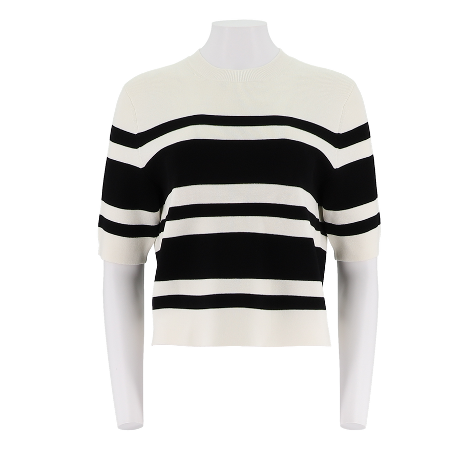 Crew Neck Striped Pullover