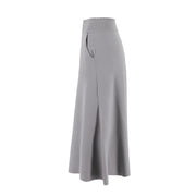 Slimming A-Line Knitted Half Cut Skirt