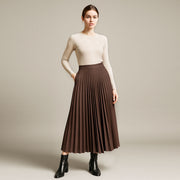 주름 디자인 하프 스커트