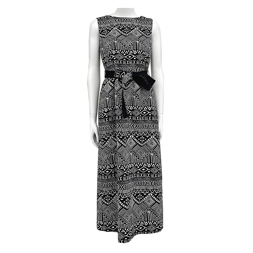 Off-Shoulder Lace-Up Jacquard Dress