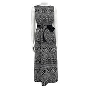 Off-Shoulder Lace-Up Jacquard Dress