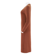 Womens Cozy Long Sleeve Maxi Dress