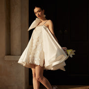 Moonlight Mini Satin Wedding Dress