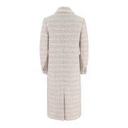 Womens Merino Wool-Blend Long Jacket