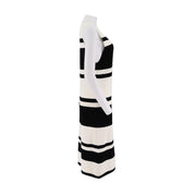 Round-Neck Striped Sleeveless Dress