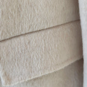 Womens Camel Silk Wool Long Tailored Coat
