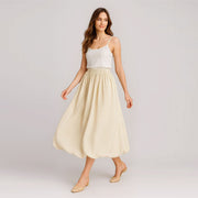 Striped A-Line Skirt