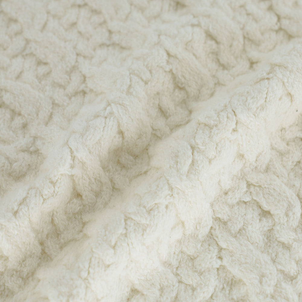 Cable-Knit Combo Swatch In Blended Fabric
