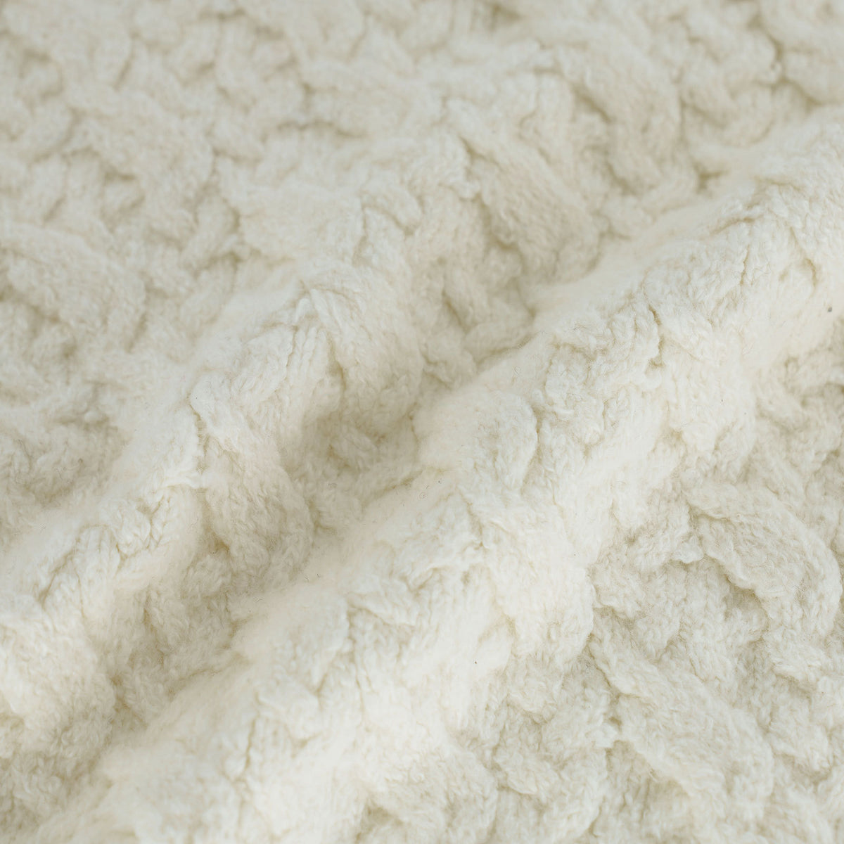 Cable-Knit Combo Swatch In Blended Fabric