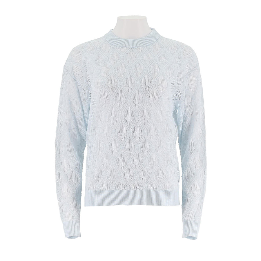 Round-Neck Cut-Out  Pullover