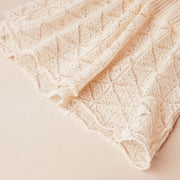 Knit Pencil Skirt With Lace Hem