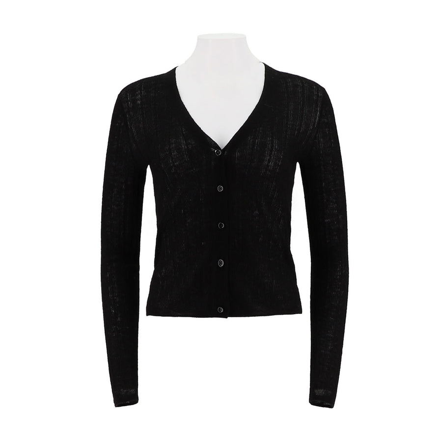 V-Neck Slim Fit Knitted Cardigan