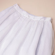 Loose Striped Midi Skirt