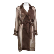Large Lapel Organza Sun-Protective Windbreaker