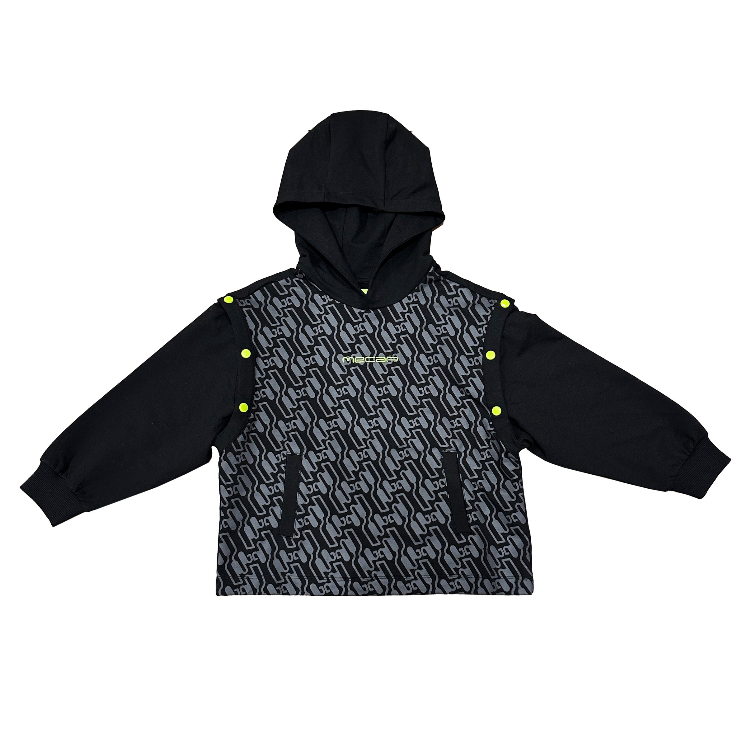 Boys Convertible-Sleeve Hooded Sweatshirt