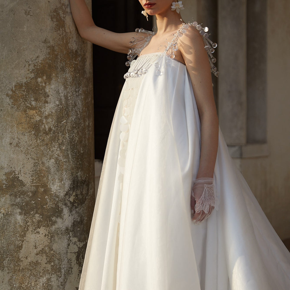 Moonlight Long Satin Wedding Dress