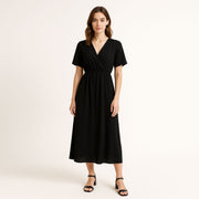 Pleated Waistband Dress