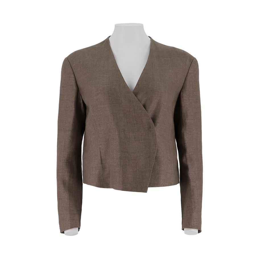 Cropped Linen Jacket