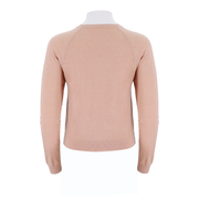 Womens Wool Silk Cashmere Raglan Sweater
