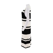 Round-Neck Striped Sleeveless Dress
