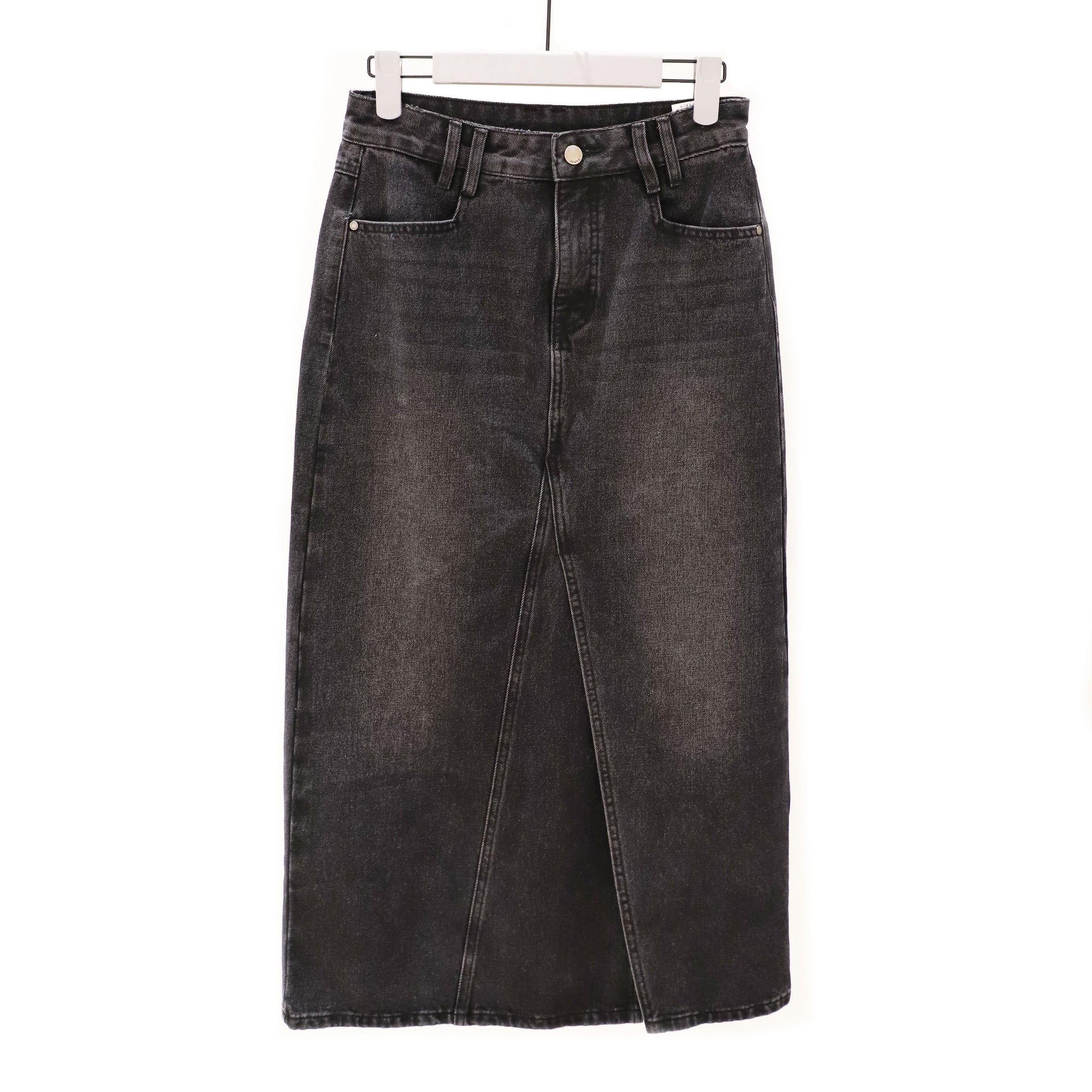 Women'S Spliced Straight Leg Denim Half Skirt