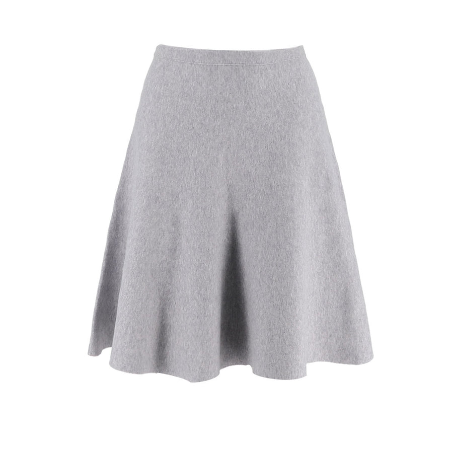 Womens Recycled Poly A-Line Knit Skirt
