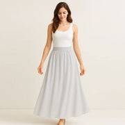 Loose Striped Midi Skirt