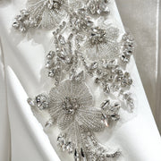 Starlight Beaded Stretch Satin Wedding Dress