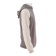 Mens Hooded Colorblock Cashmere Sweater