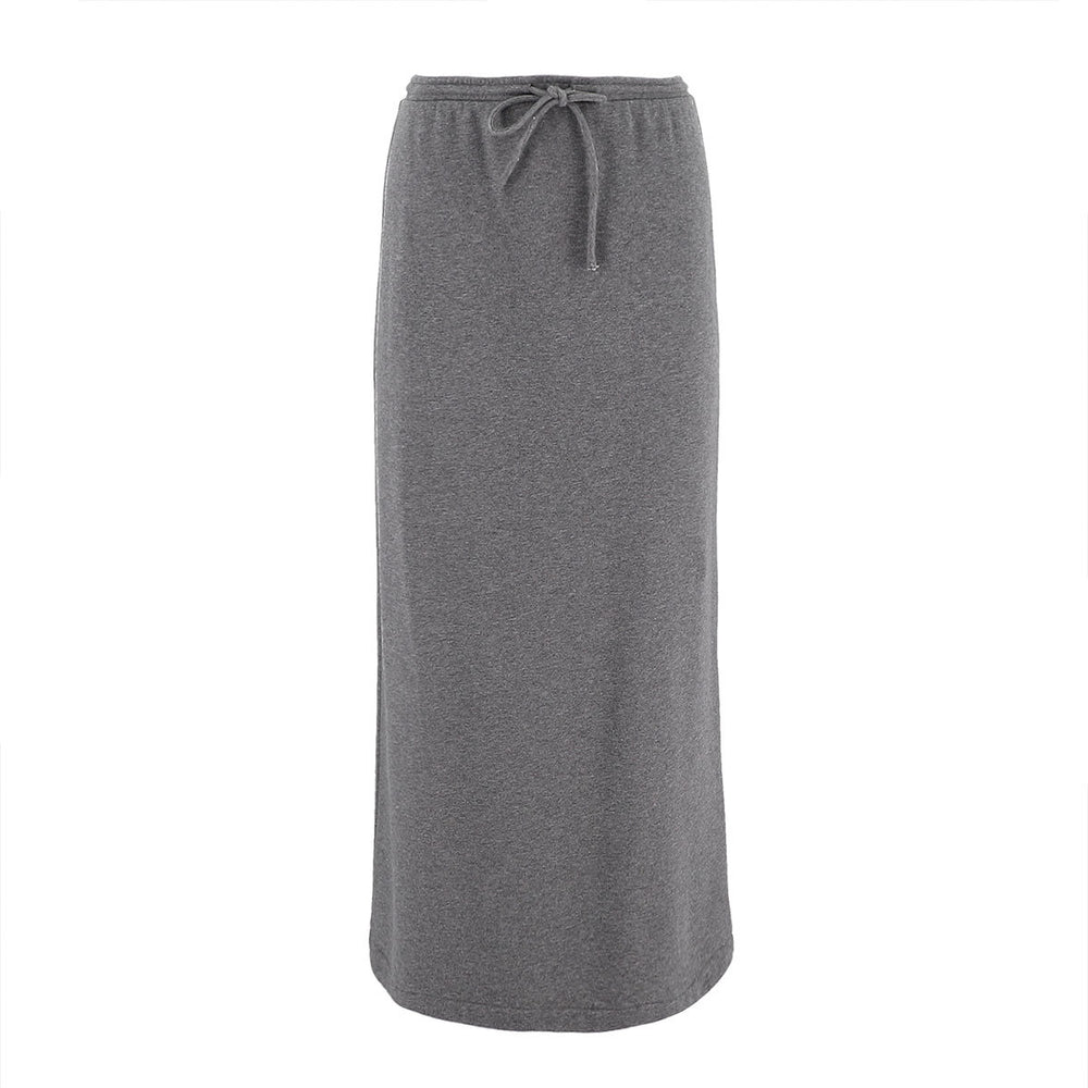 Casual Slim Fit A-Line Half Length Long Skirt