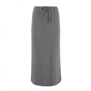 Casual Slim Fit A-Line Half Length Long Skirt