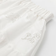 Flower Embroidered A-Line Half Skirt