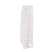 Embroidered Lace Pencil Skirt