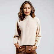 Air Layer Standing Collar Hoodie