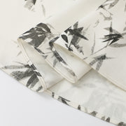 Ink Print V-Neck Suspender Dress