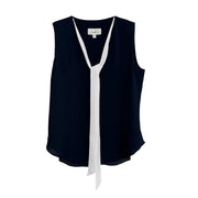Color Blocking Ribbon Sleeveless Vest